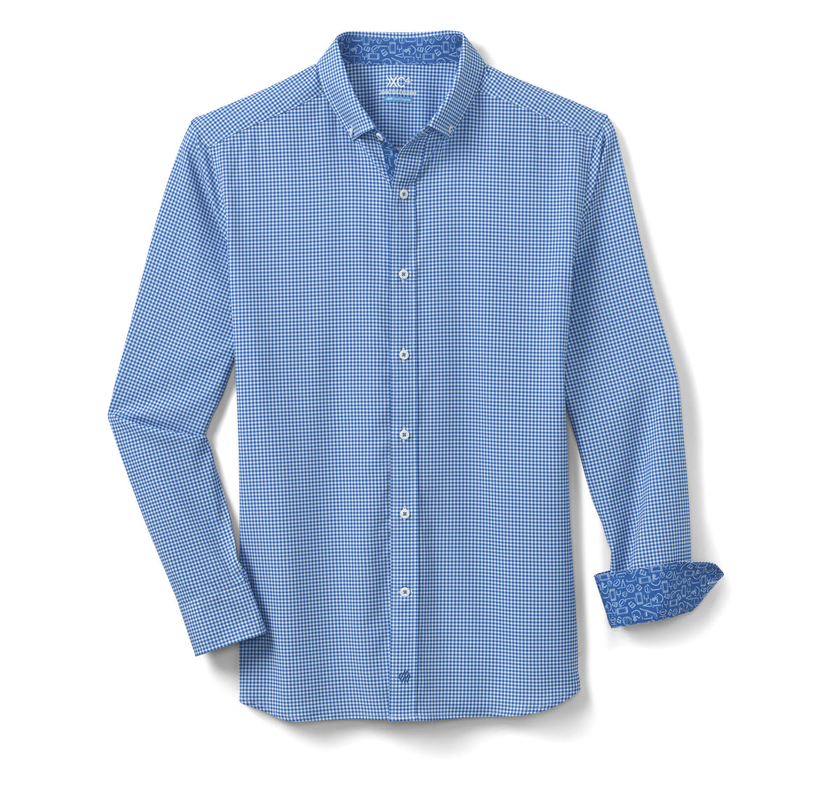Men's Game Day XC4® Long-Sleeve Gingham Shirt - Johnston Murphy