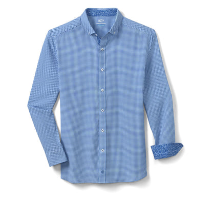 Men's Game Day XC4® Long-Sleeve Gingham Shirt - Johnston Murphy