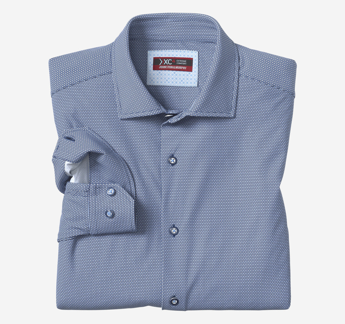 Men's XC4® Motion Long-Sleeve Dress Knit Shirt - Johnston Murphy