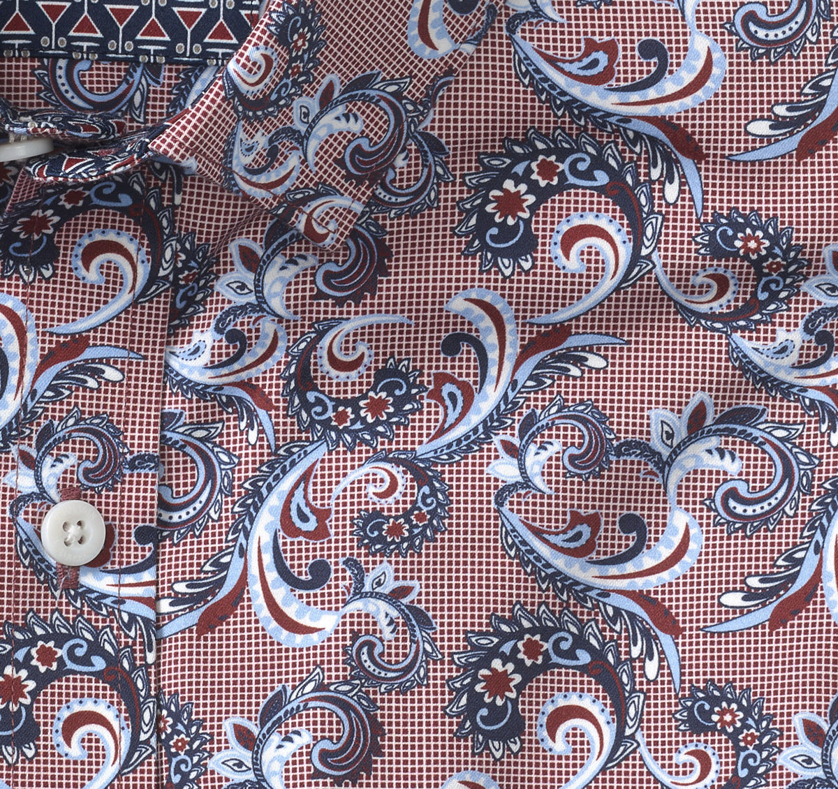 Men's Printed Cotton Shirt - Johnston Murphy