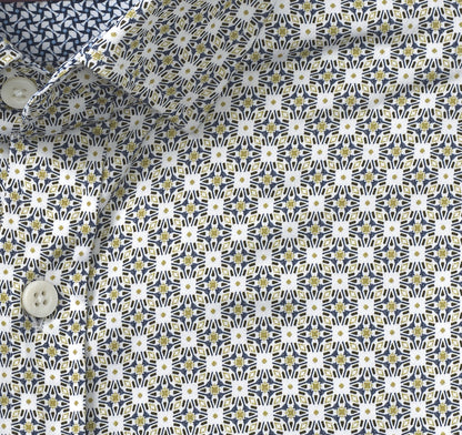 Men's Printed Cotton Shirt - Johnston Murphy