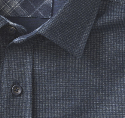 Men's Button-Front Knit Shirt - Johnston Murphy