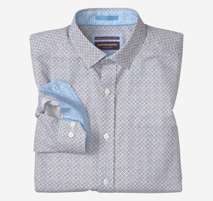 Men's Printed Cotton Shirt - Johnston Murphy