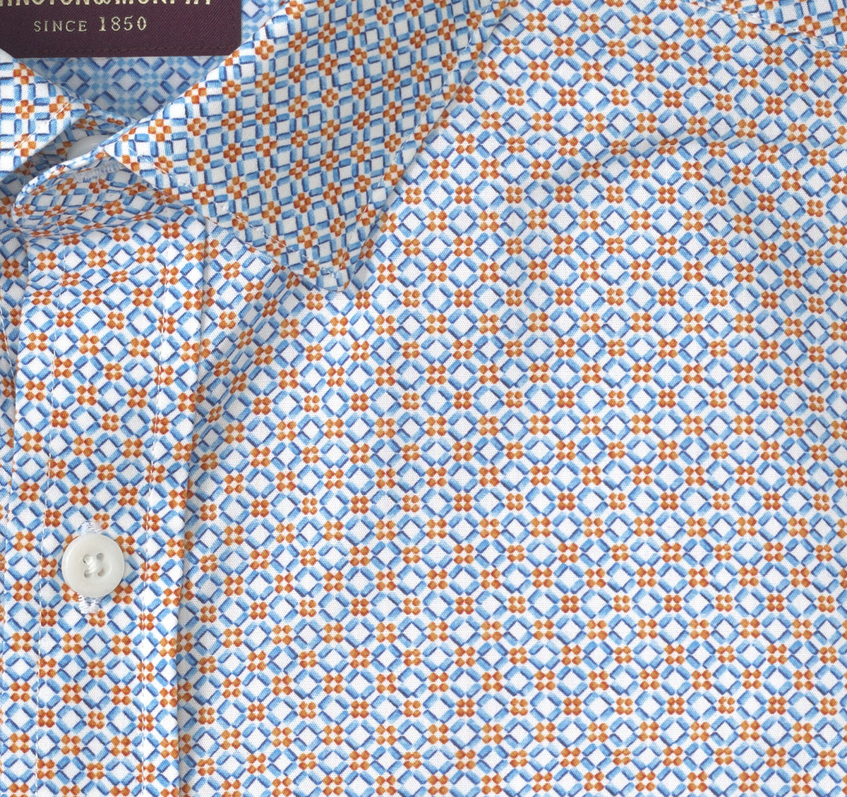 Men's Printed Cotton Shirt - Johnston Murphy