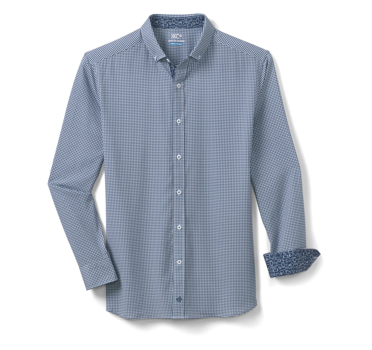 Men's Game Day XC4® Long-Sleeve Gingham Shirt - Johnston Murphy
