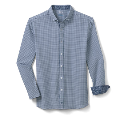 Men's Game Day XC4® Long-Sleeve Gingham Shirt - Johnston Murphy