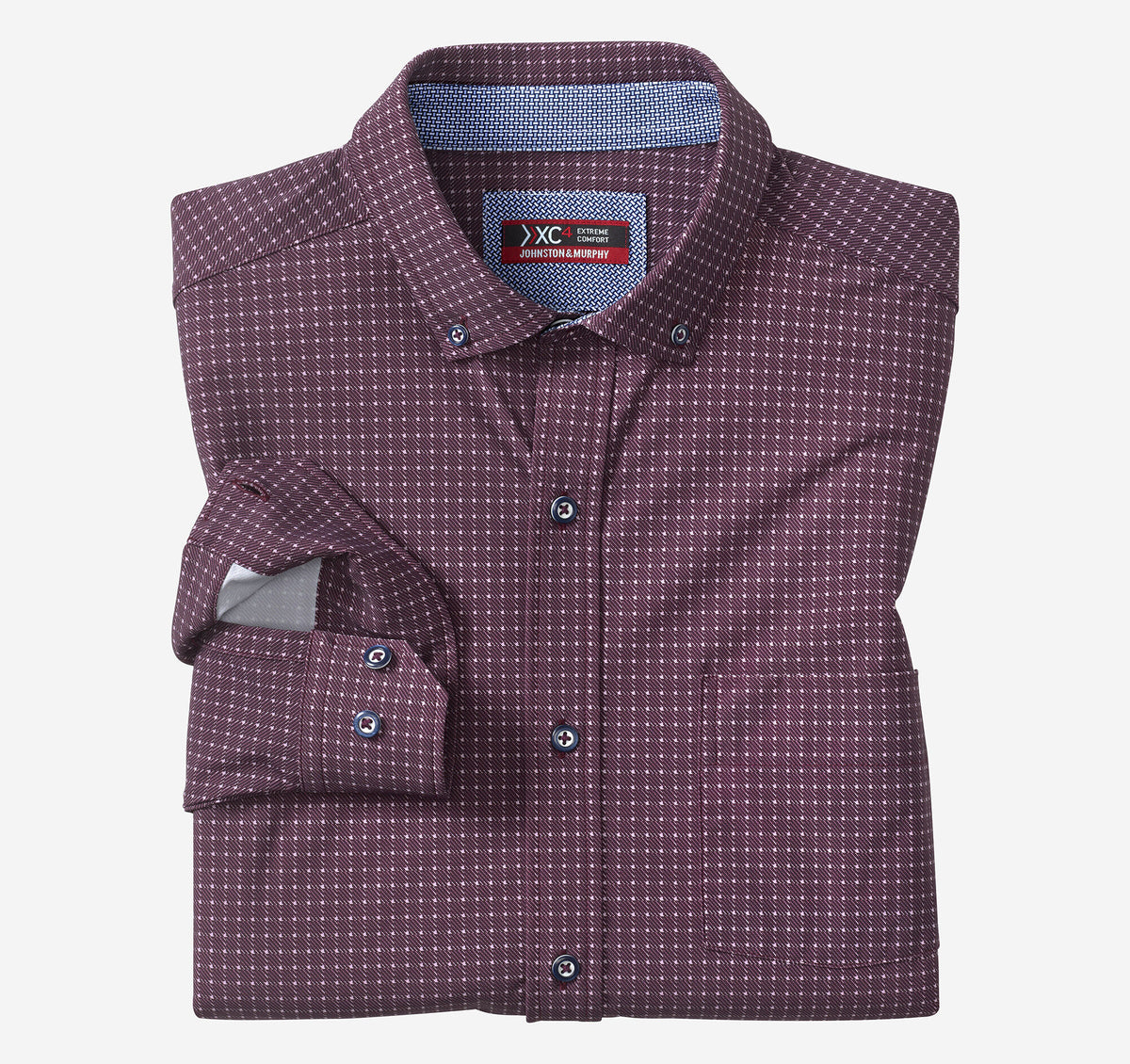 Men's XC4® Motion Long-Sleeve Sport Knit Shirt - Johnston Murphy