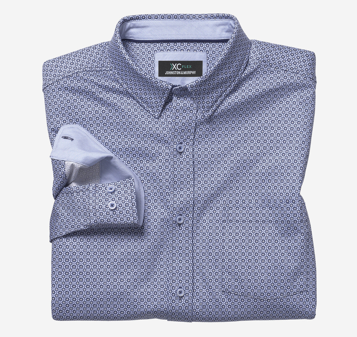 Men's XC Flex® Stretch Long-Sleeve Shirt - Johnston Murphy