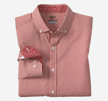 Men's Game Day XC4® Long-Sleeve Gingham Shirt - Johnston Murphy