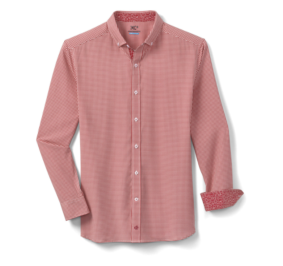 Men's Game Day XC4® Long-Sleeve Gingham Shirt - Johnston Murphy