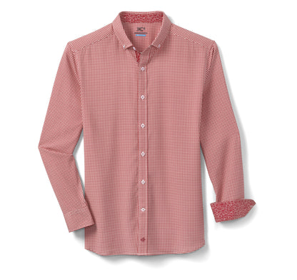Men's Game Day XC4® Long-Sleeve Gingham Shirt - Johnston Murphy