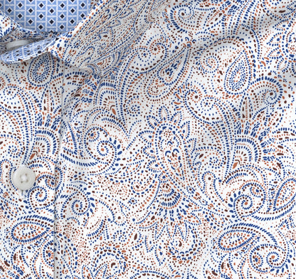 Men's Printed Cotton Shirt - Johnston Murphy