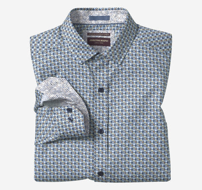 Men's Printed Cotton Shirt - Johnston Murphy