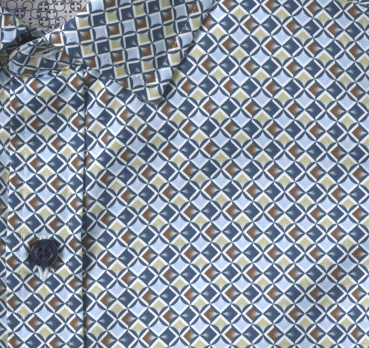Men's Printed Cotton Shirt - Johnston Murphy