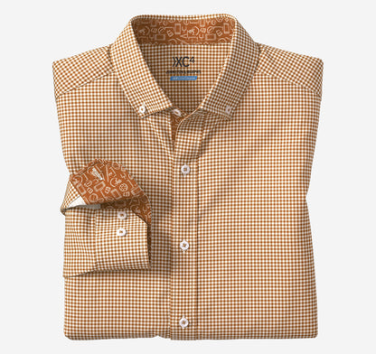 Men's Game Day XC4® Long-Sleeve Gingham Shirt - Johnston Murphy