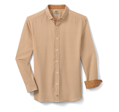Men's Game Day XC4® Long-Sleeve Gingham Shirt - Johnston Murphy