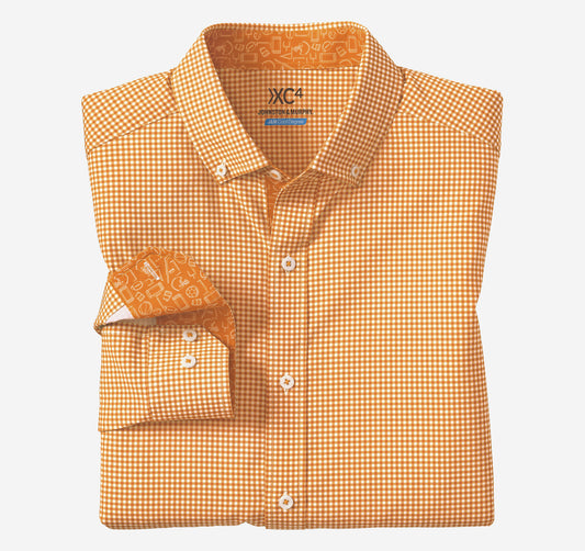 Men's Game Day XC4® Long-Sleeve Gingham Shirt - Johnston Murphy