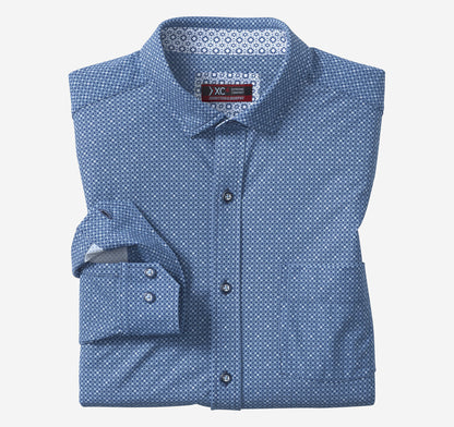 Men's XC4® Motion Long-Sleeve Print Knit Shirt - Johnston Murphy