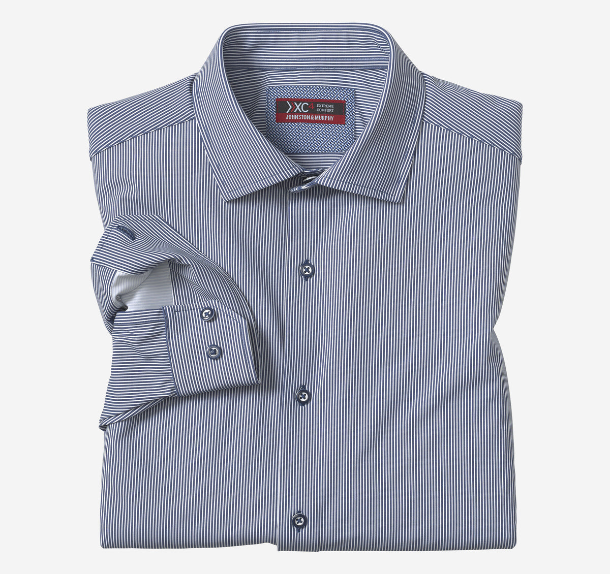 Men's XC4® Motion Long-Sleeve Dress Knit Shirt - Johnston Murphy
