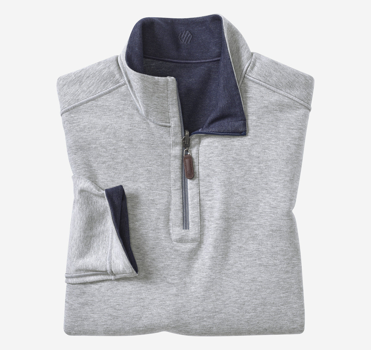 Men's Icon Reversible Solid Quarter-Zip - Johnston Murphy