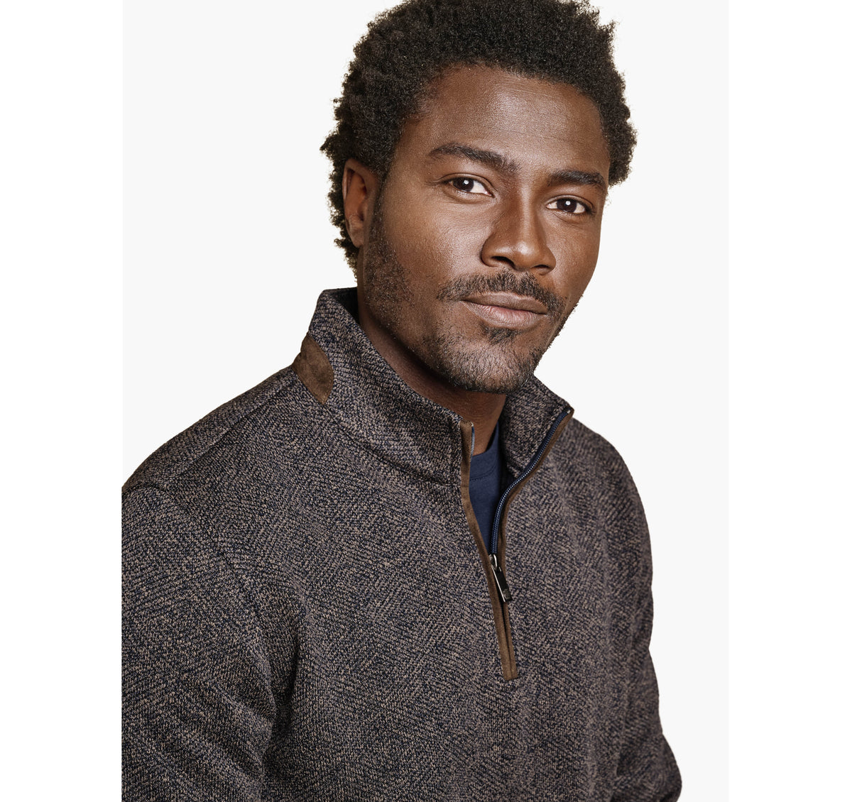 Men's Marled Quarter-Zip - Johnston Murphy