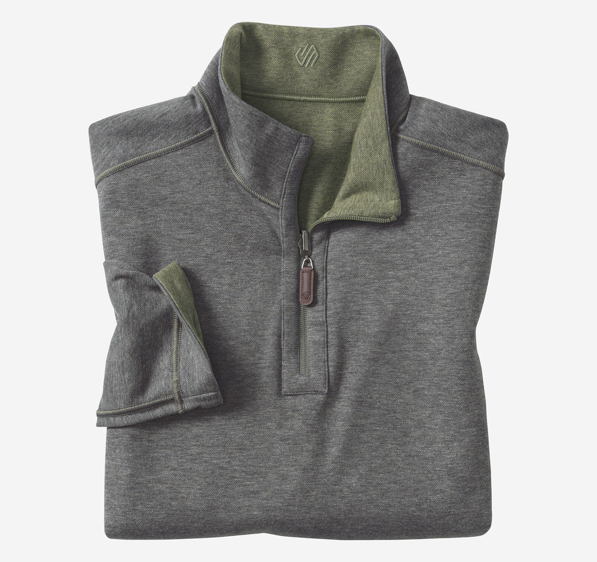 Men's Icon Reversible Solid Quarter-Zip - Johnston Murphy