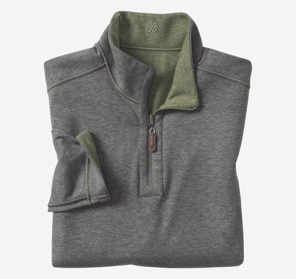 Men's Icon Reversible Solid Quarter-Zip - Johnston Murphy