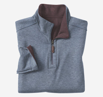 Men's Icon Reversible Solid Quarter-Zip - Johnston Murphy