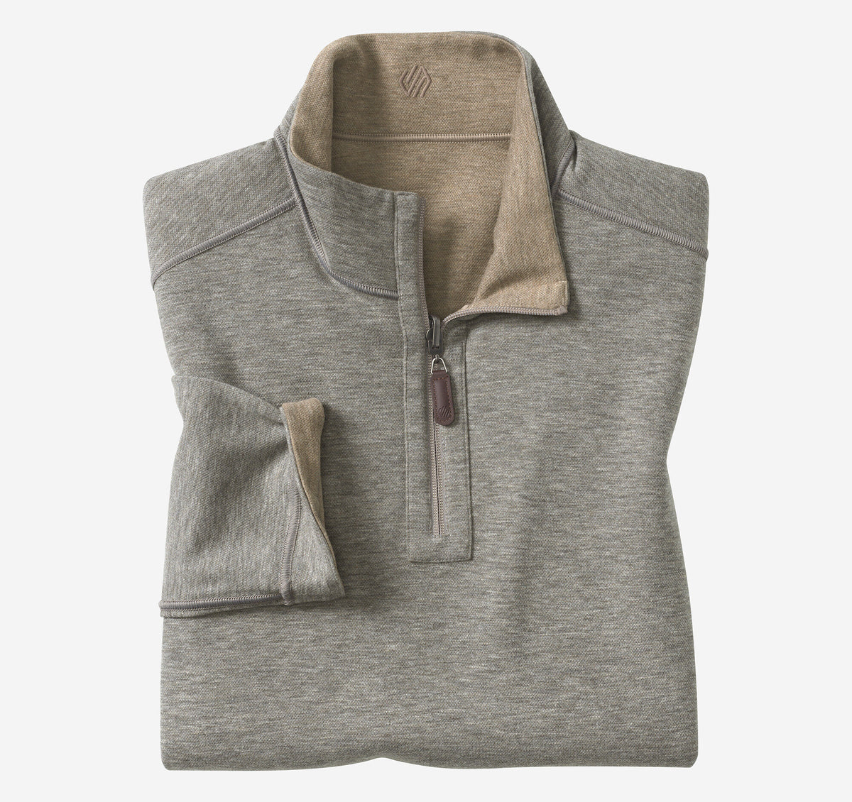 Men's Icon Reversible Solid Quarter-Zip - Johnston Murphy