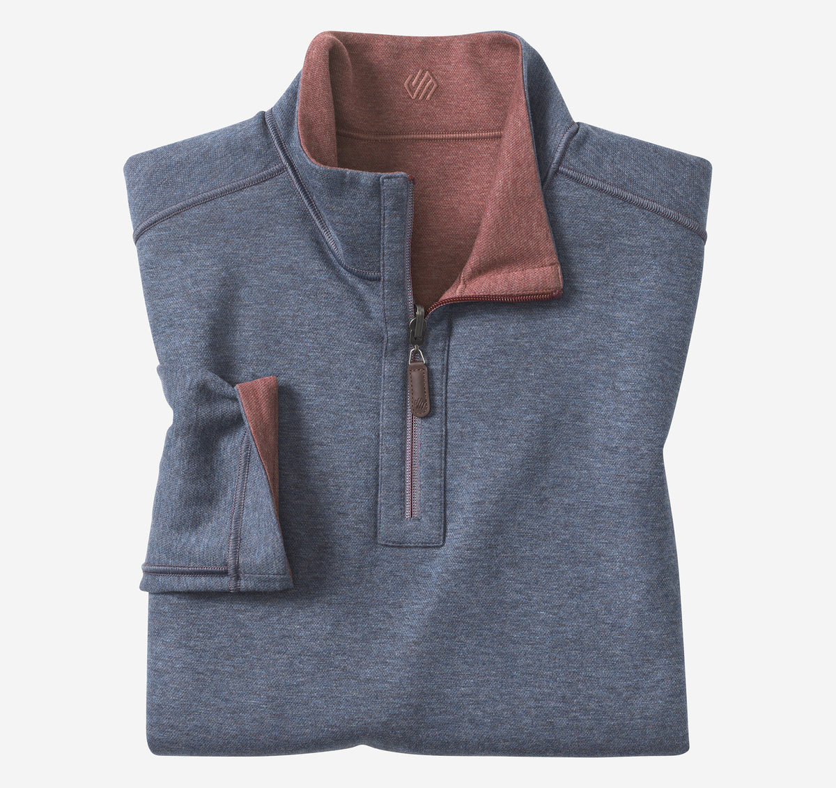Men's Icon Reversible Solid Quarter-Zip - Johnston Murphy