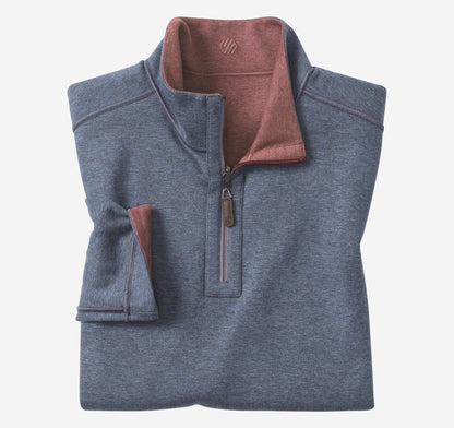 Men's Icon Reversible Solid Quarter-Zip - Johnston Murphy