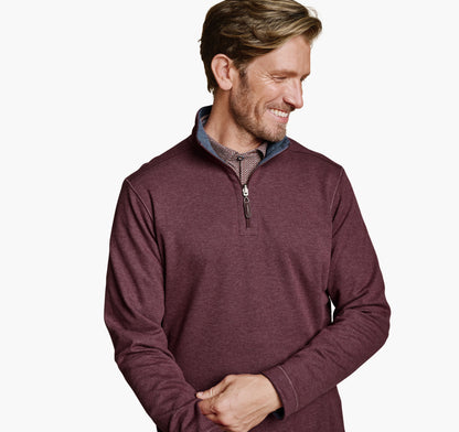 Men's Icon Reversible Solid Quarter-Zip - Johnston Murphy