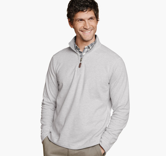 Men's Icon Reversible Solid Quarter-Zip - Johnston Murphy
