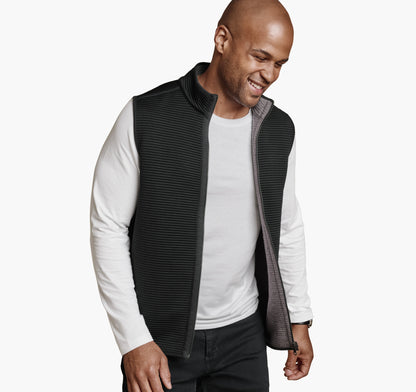 Men's Reversible Channel Quilted Vest - Johnston Murphy
