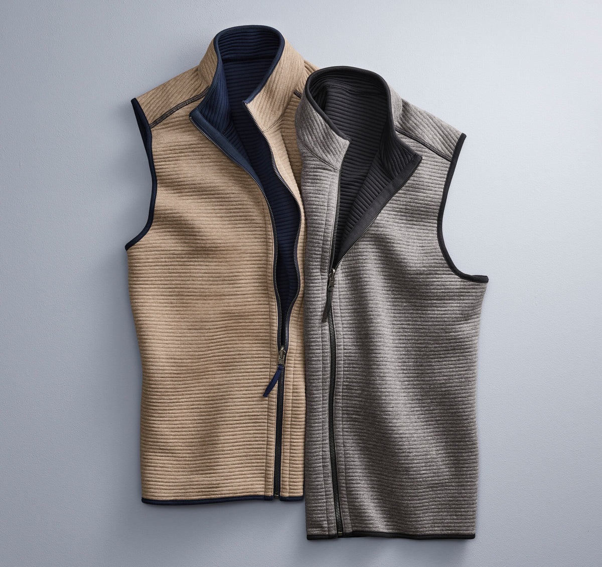 Men's Reversible Channel Quilted Vest - Johnston Murphy