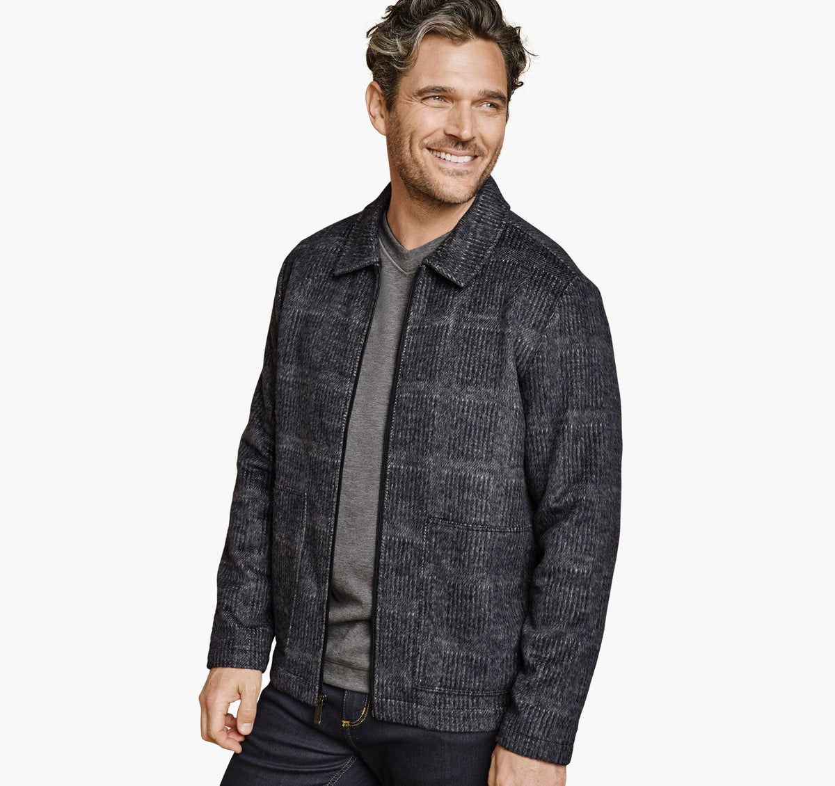 Men's Wool-Blend Shirt Jacket - Johnston Murphy