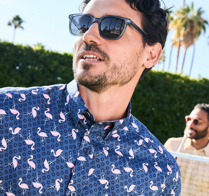 Men's Printed Short-Sleeve Shirt - Johnston Murphy