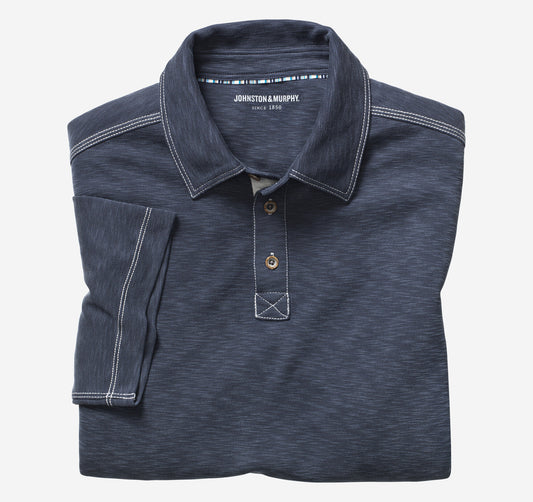 Men's Vintage Slub Polo - Johnston Murphy