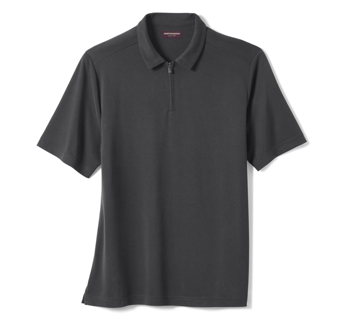 Men's Vintage Birdseye Zip Polo - Johnston Murphy