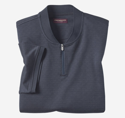 Men's Jacquard Zip Polo - Johnston Murphy
