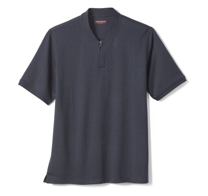 Men's Jacquard Zip Polo - Johnston Murphy