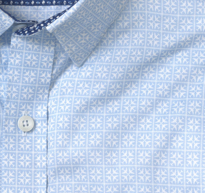 Men's Printed Short-Sleeve Shirt - Johnston Murphy