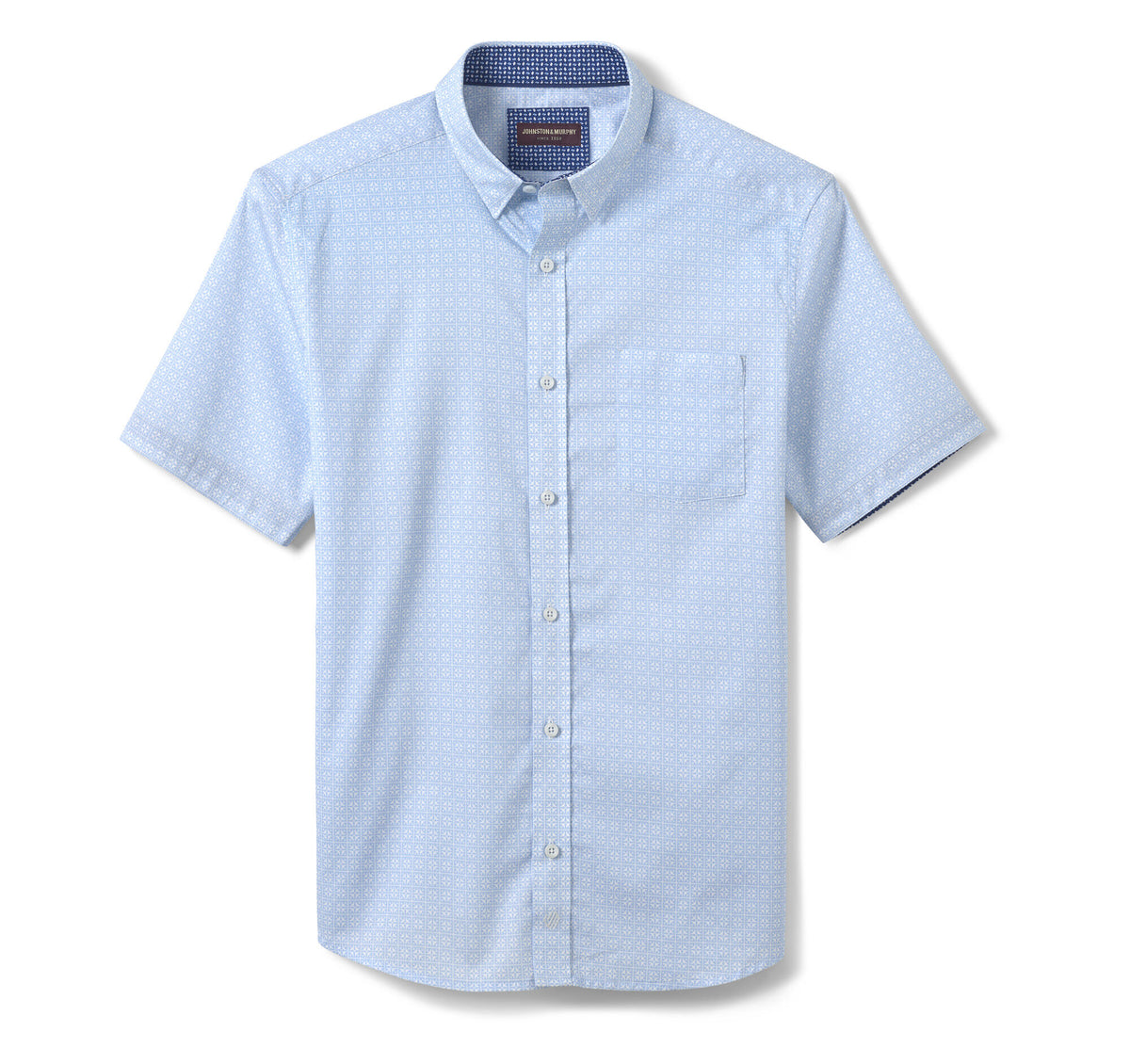 Men's Printed Short-Sleeve Shirt - Johnston Murphy
