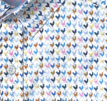 Men's Printed Short-Sleeve Shirt - Johnston Murphy
