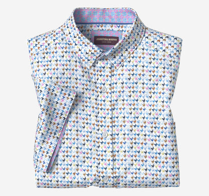 Men's Printed Short-Sleeve Shirt - Johnston Murphy
