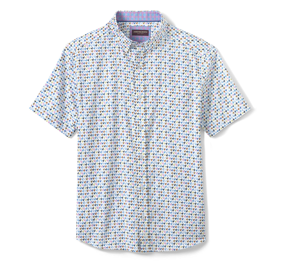 Men's Printed Short-Sleeve Shirt - Johnston Murphy