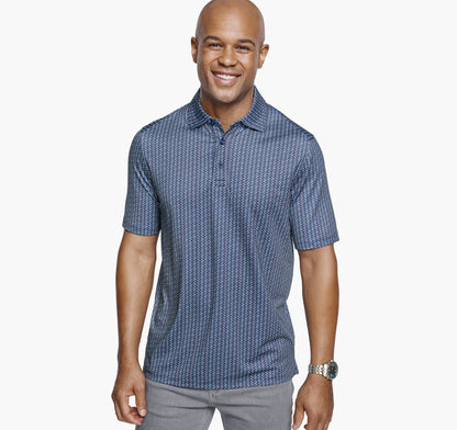 Men's XC4® Performance Print Polos + Cool Degree™ - Johnston Murphy