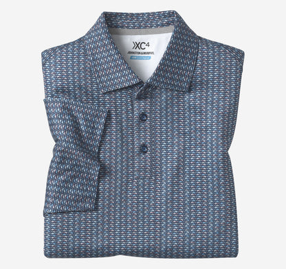 Men's XC4® Performance Print Polos + Cool Degree™ - Johnston Murphy