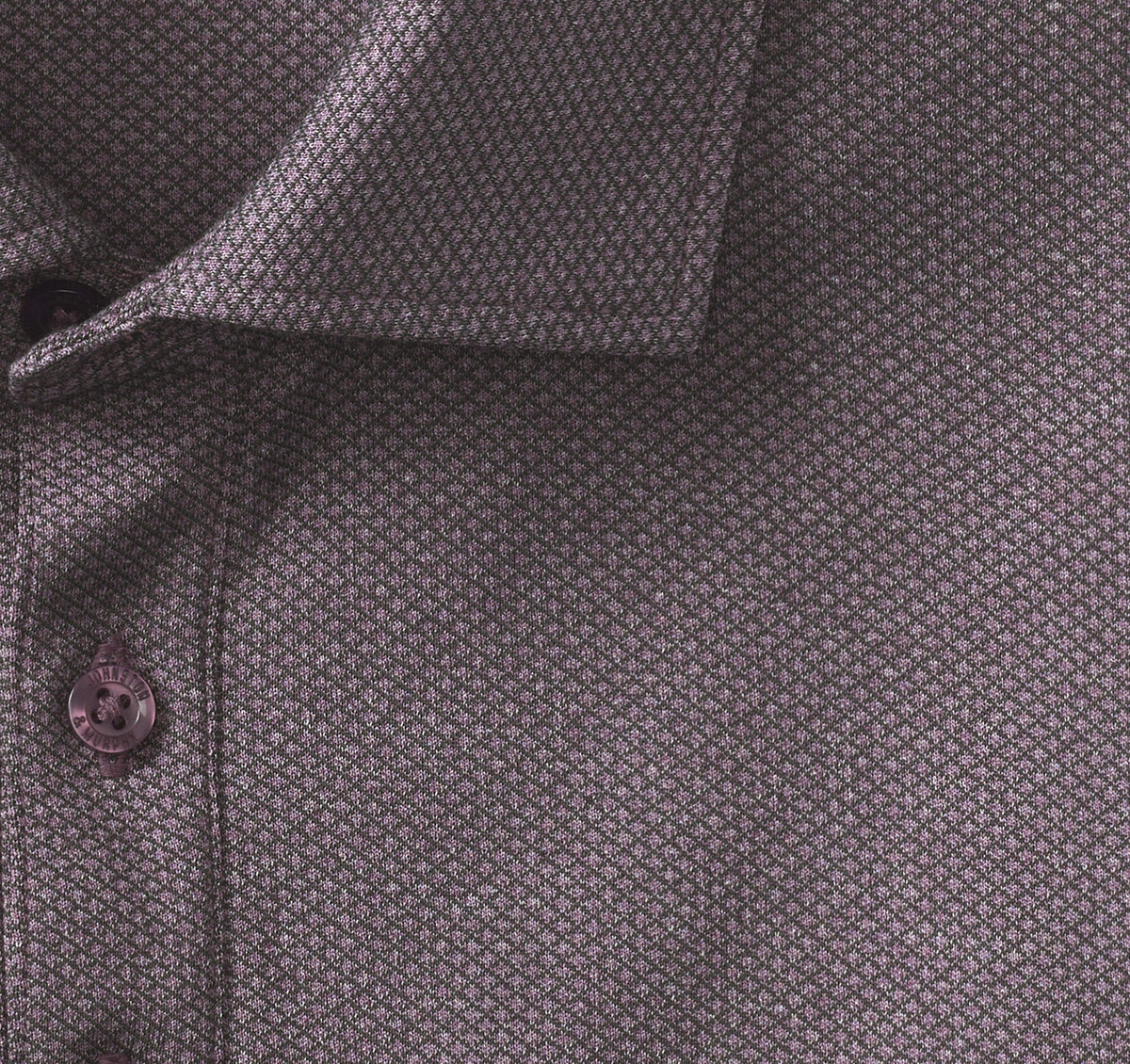 Men's Knit Jacquard Long-Sleeve Polo - Johnston Murphy