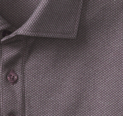 Men's Knit Jacquard Long-Sleeve Polo - Johnston Murphy